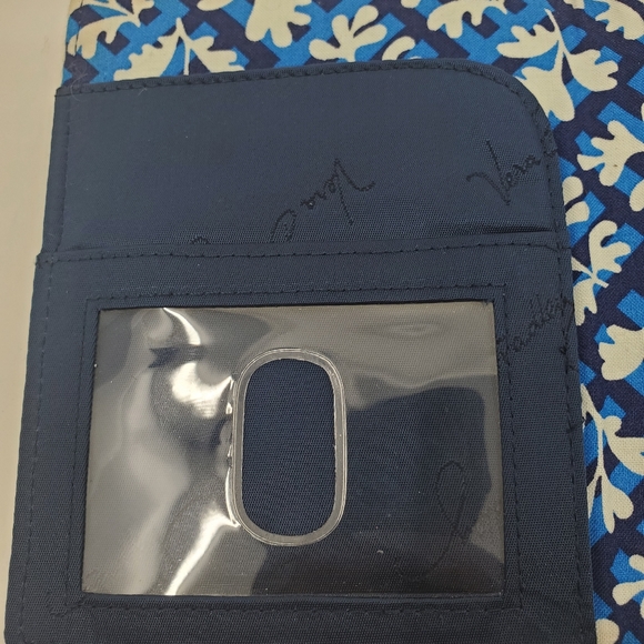 Vera Bradley Blue Multi Floral Bi-Folded Wallet - Picture 4 of 7